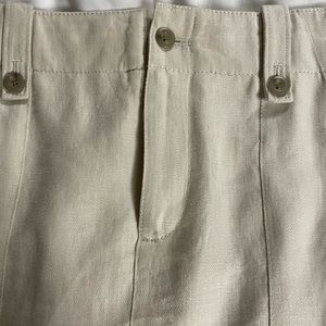 J crew linen beige skirt. Nice condition. Perfect for hot days.